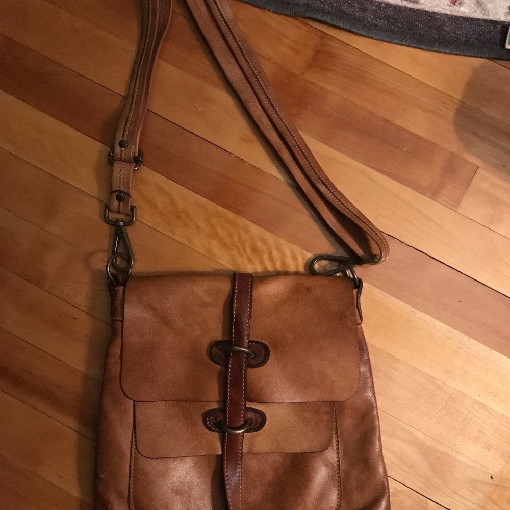 Leather satchel